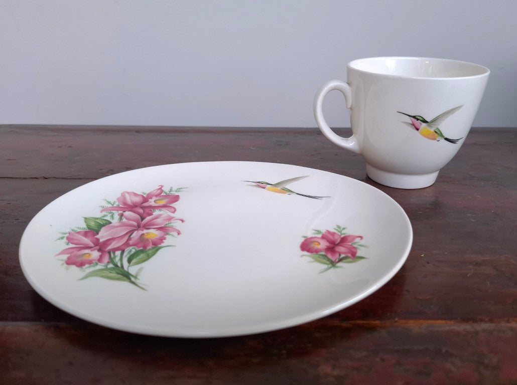 Wood & Sons Hummingbird Tea Cup & Plate
