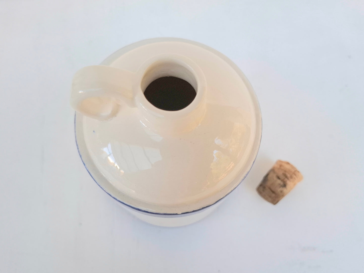 Handpainted Rhubarb Jug