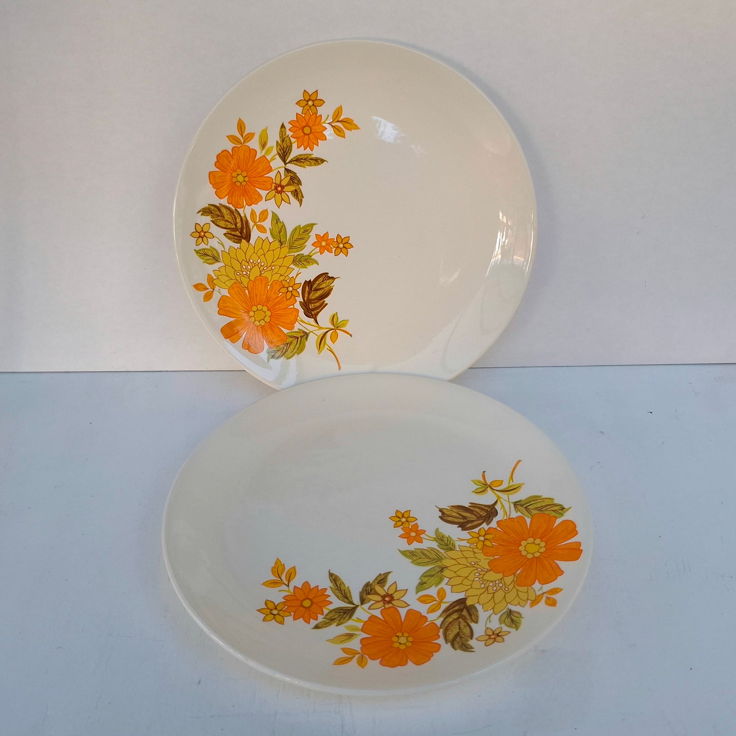 Pair of Crown Lynn Fragrance Dinner Plates