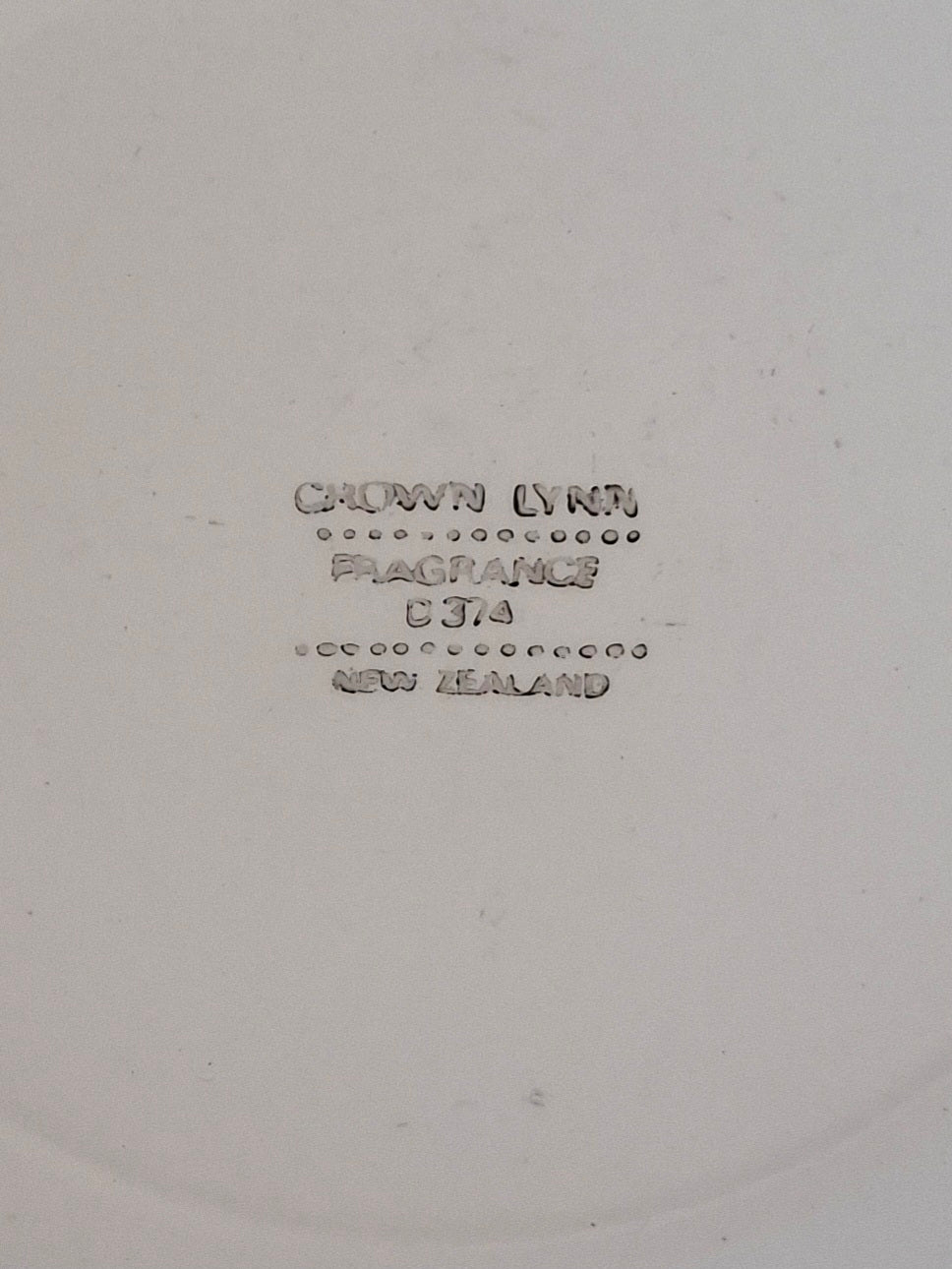 Pair of Crown Lynn Fragrance Dinner Plates