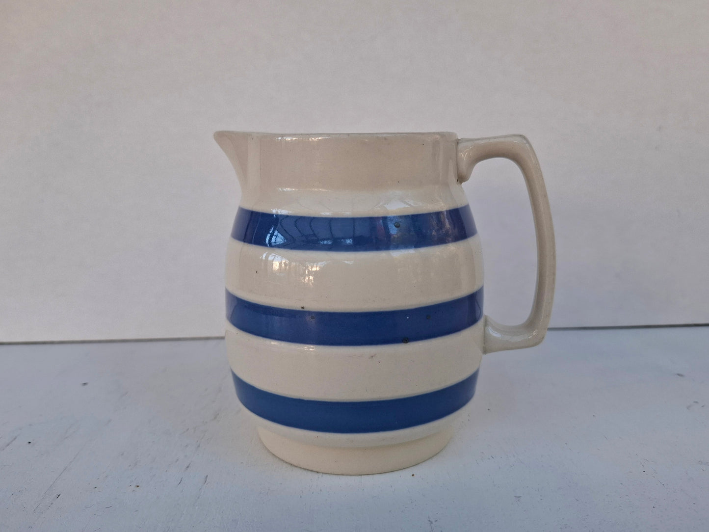 Staffordshire Chef Ware Blue & White Jug