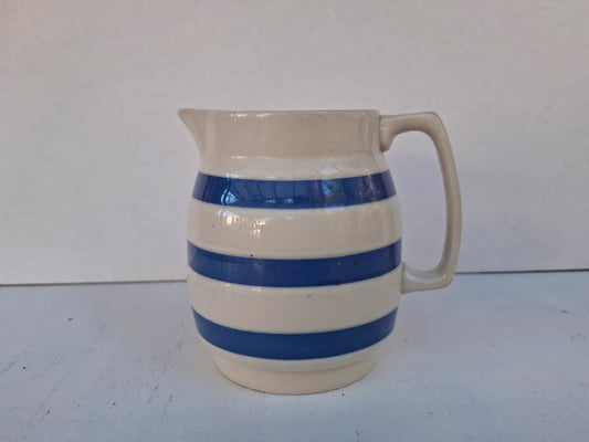 Staffordshire Chef Ware Blue & White Jug