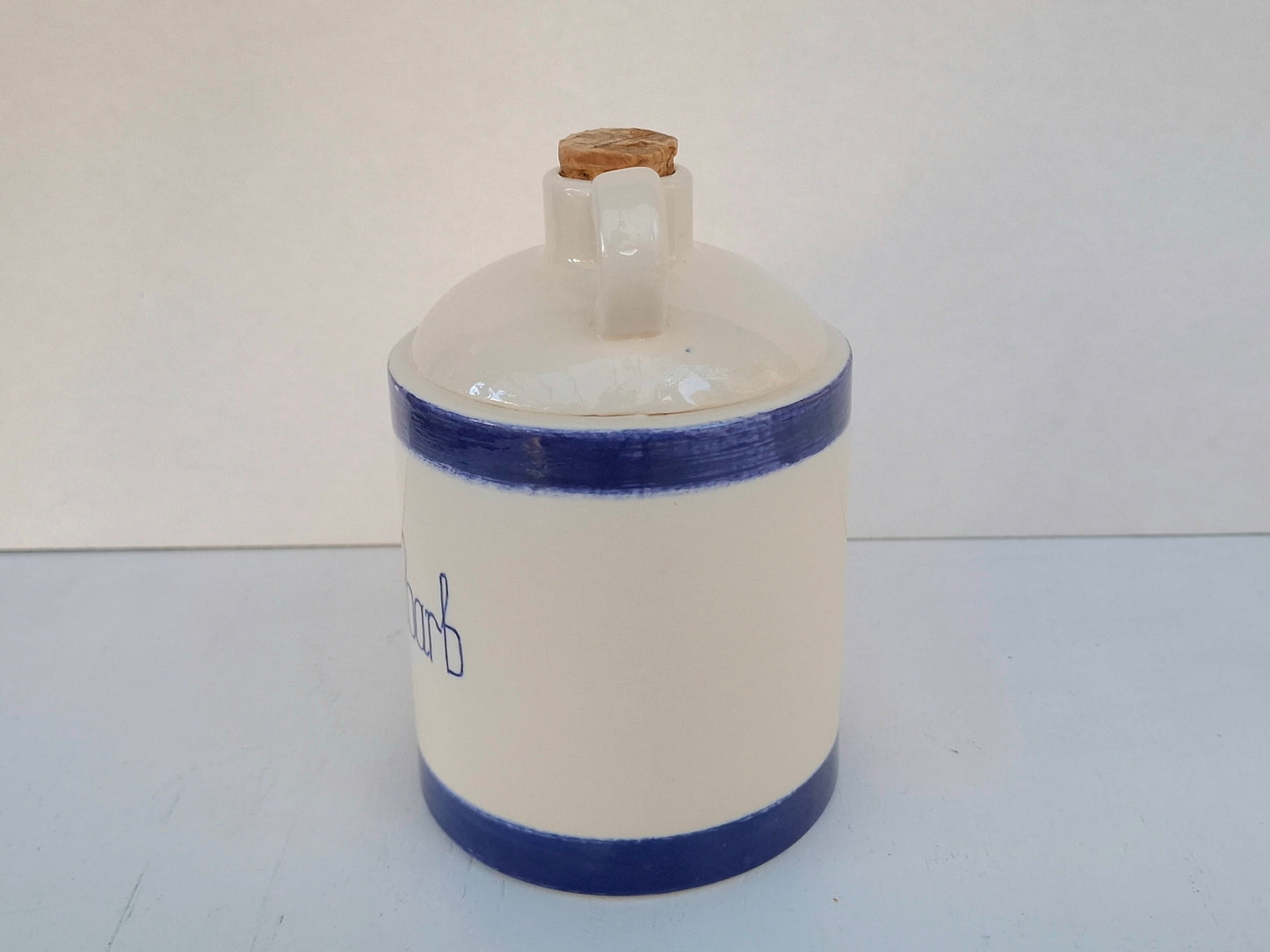 Handpainted Rhubarb Jug