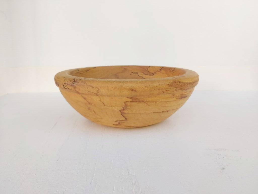 Spalted Beech Hand Turned Wood Bowl