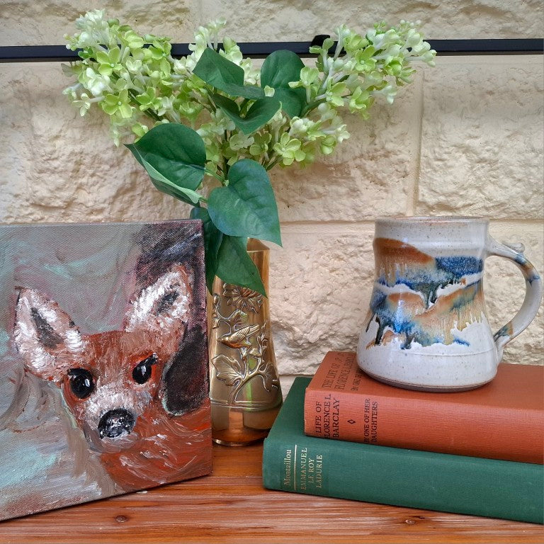 Small Baby Deer Painting on Canvas