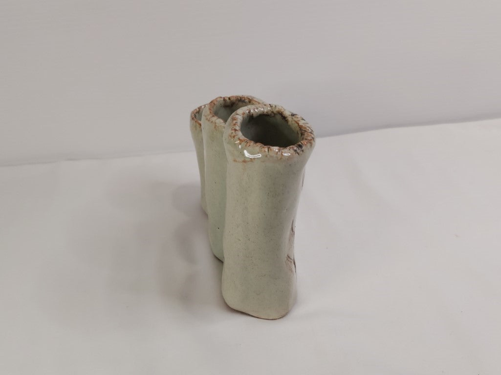 1979 Studio Pottery Rustic Trio Vase