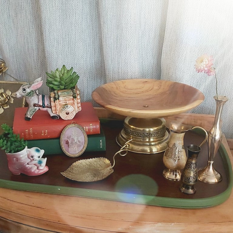 Unique Brass Trophy Pedestal Bowl