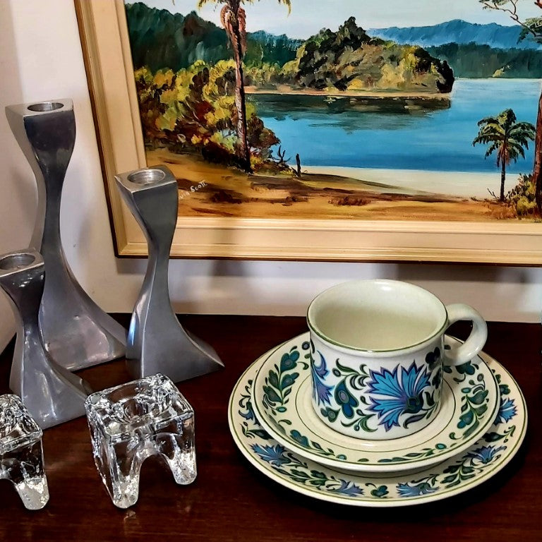 Vintage Midwinter Caprice Cup, Saucer & Side Plate