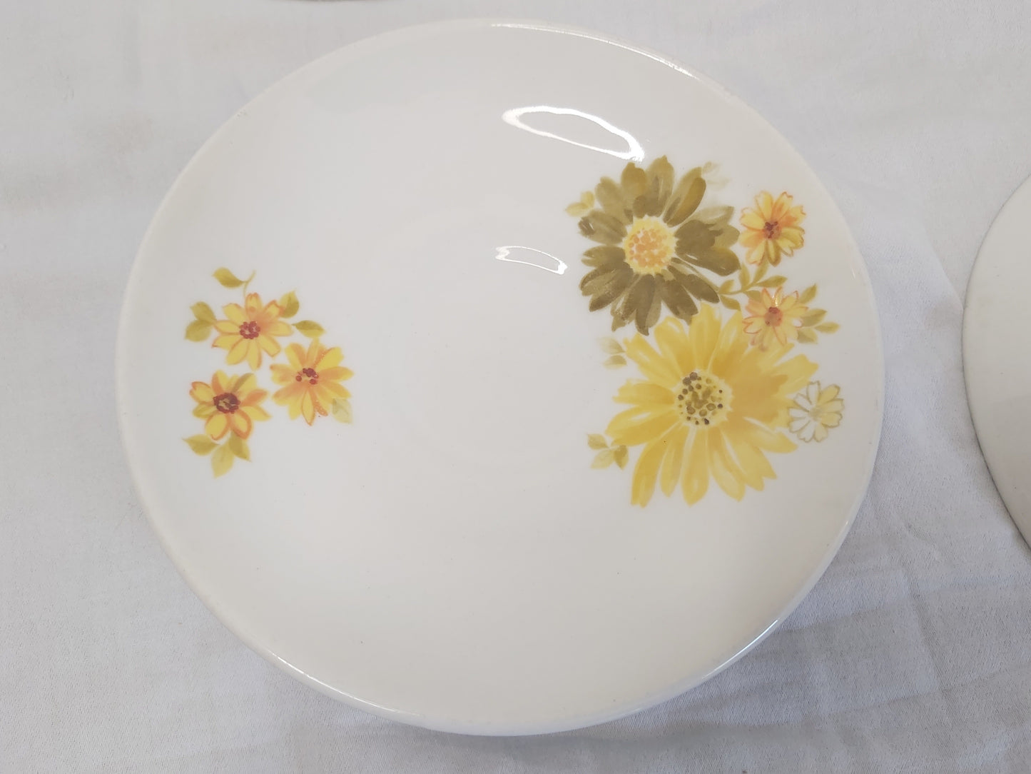 Crown Lynn Topaz 3 Cups and 6 Saucers