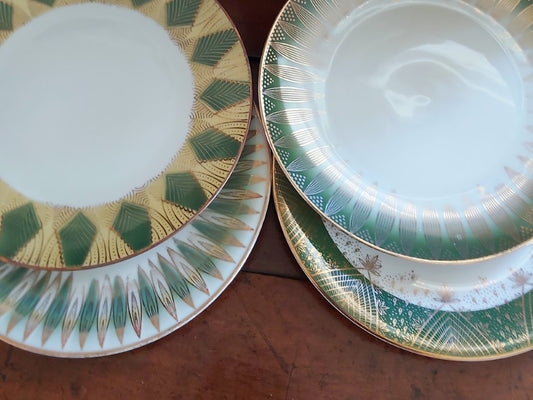 Set of 4 Vintage Bavarian Winterling Plates