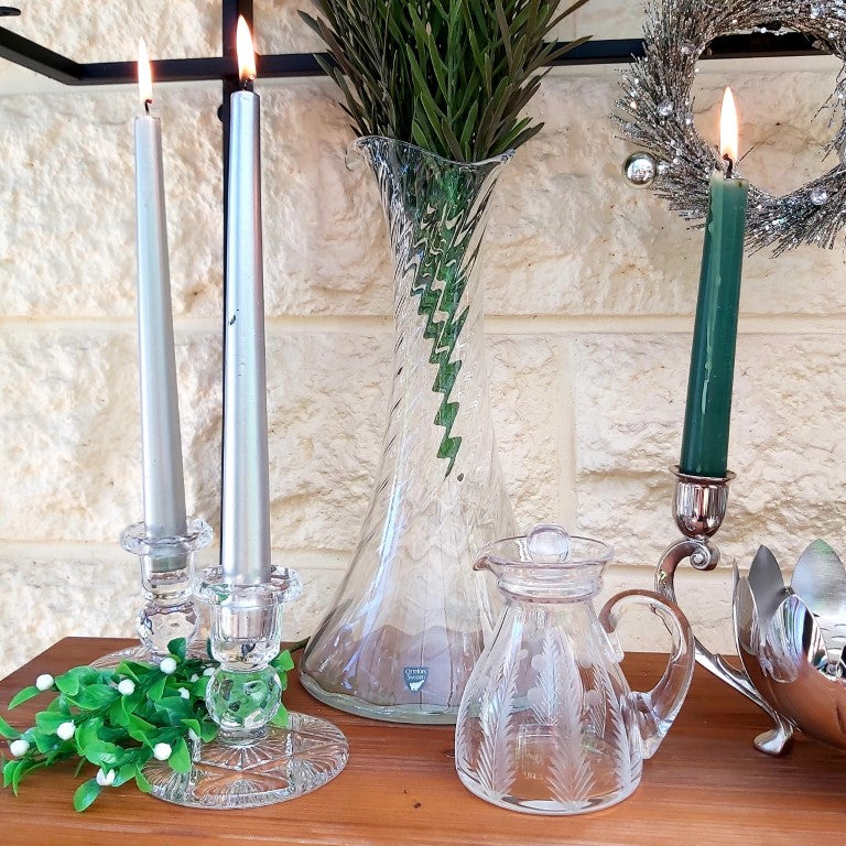Orrefors Sweden Helena Optic Spiral Wine Carafe