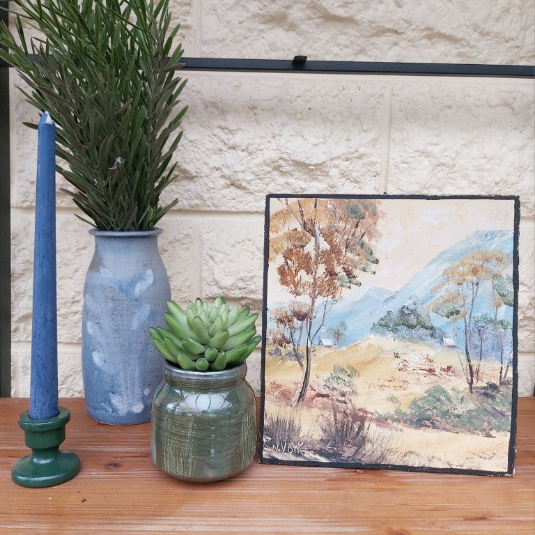Green Palladium Glazed Jar