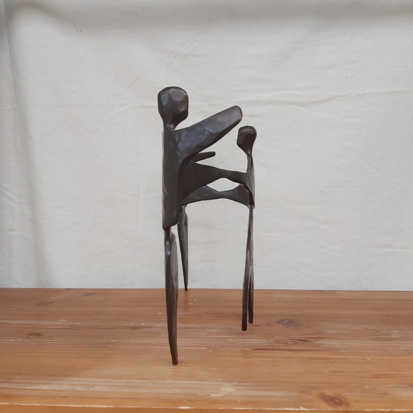Heavy Bronze Dancing People Ornament