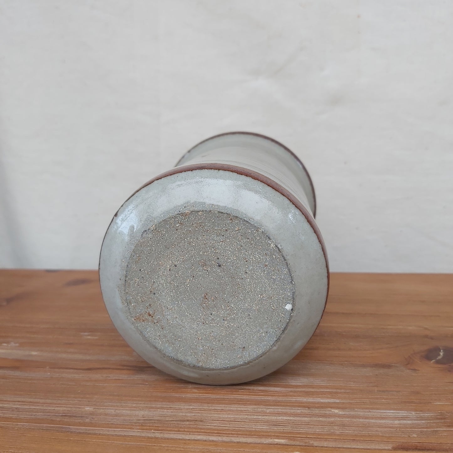 Studio Pottery Amber Flower Vase
