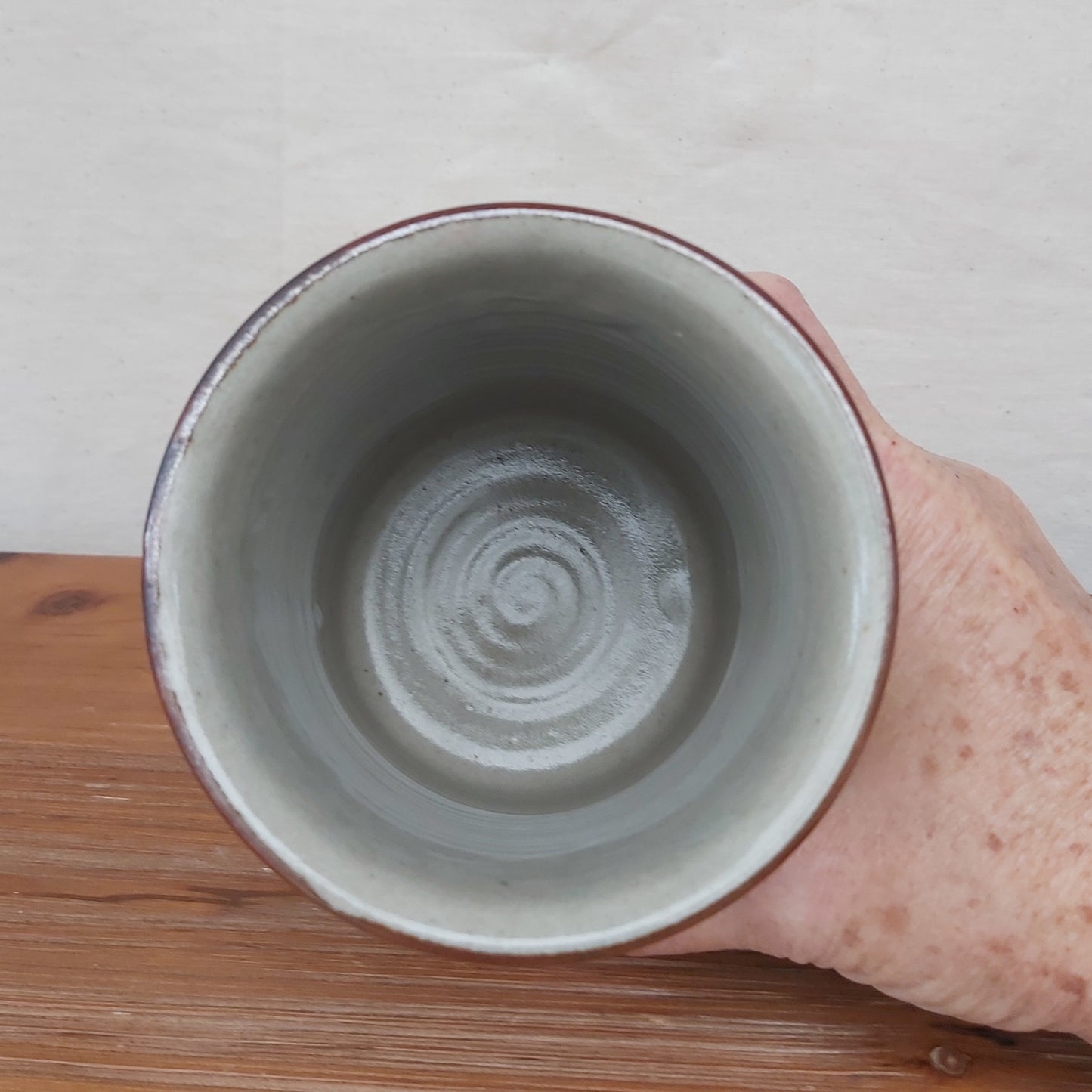 Studio Pottery Amber Flower Vase
