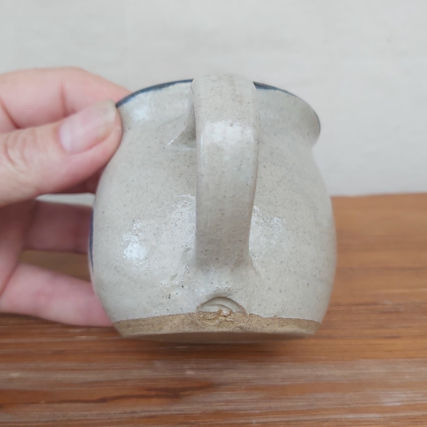 Cobalt Salt Glaze Studio Pottery Coffee Cup