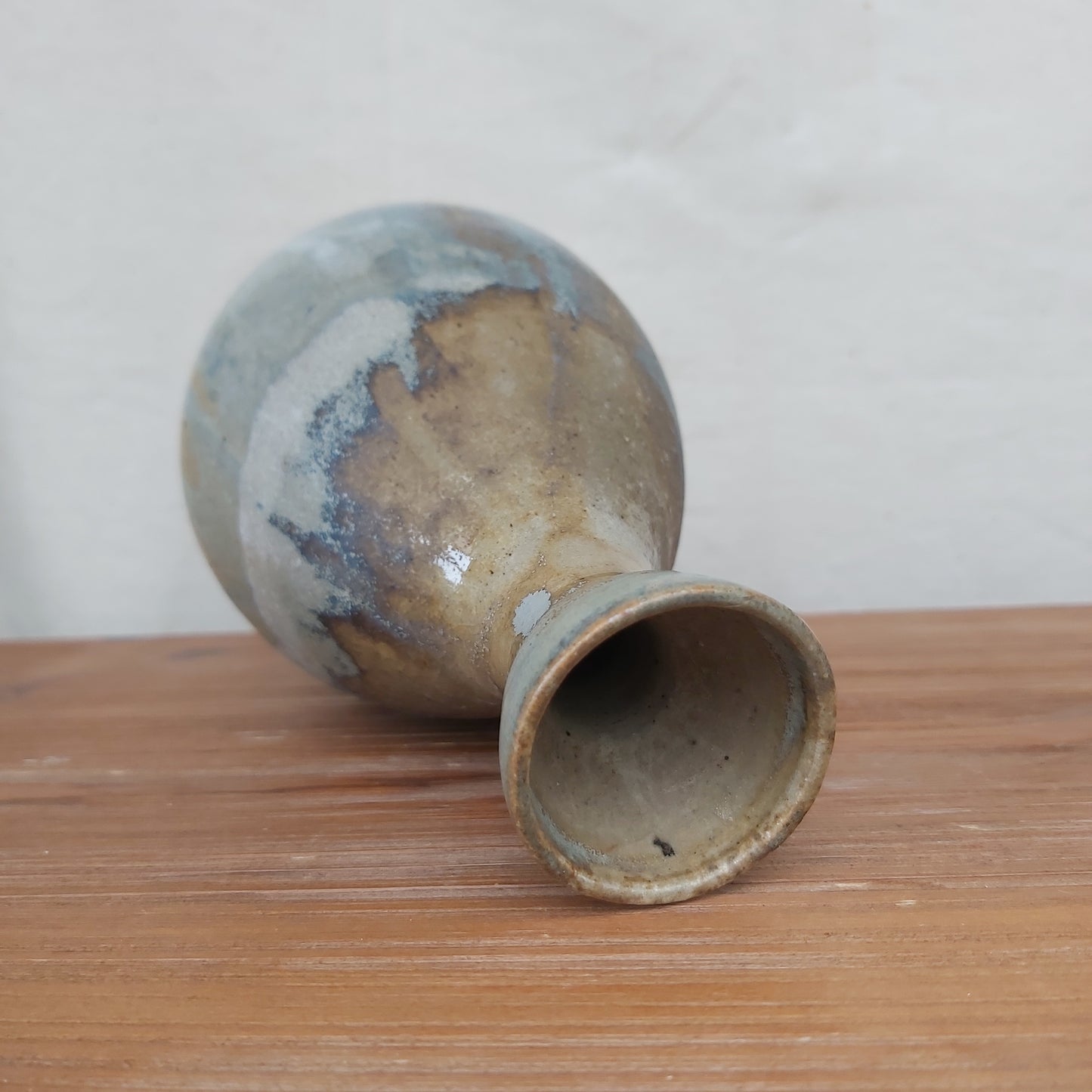 Japanese Sake Bottle Style Studio Pottery Vase