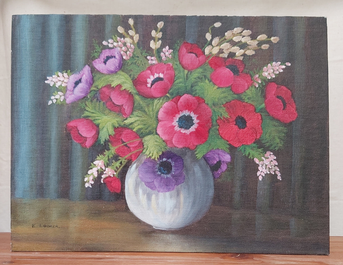 Original Poppies Painting by E Looker