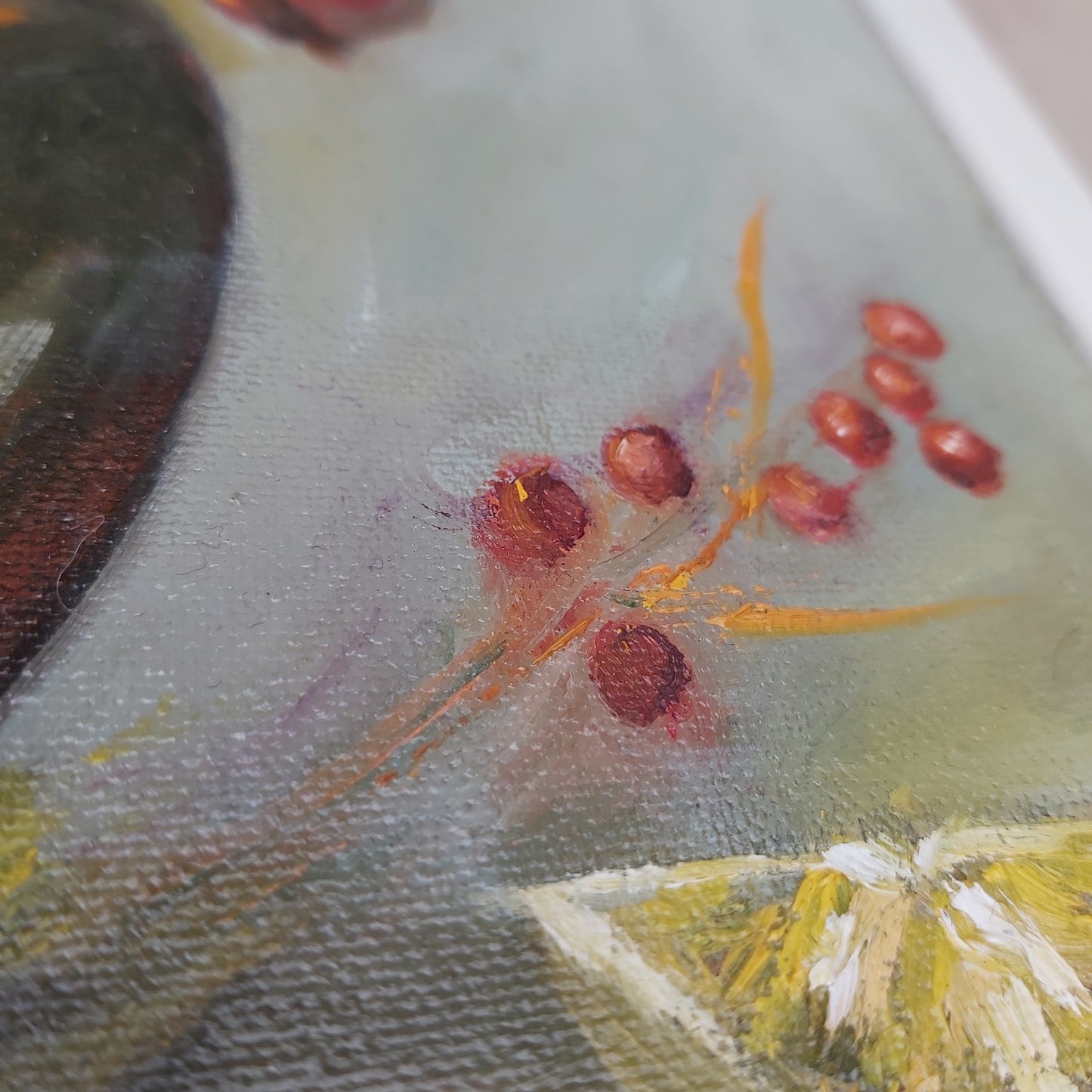 Pretty Original Still Life Painting Signed SBR