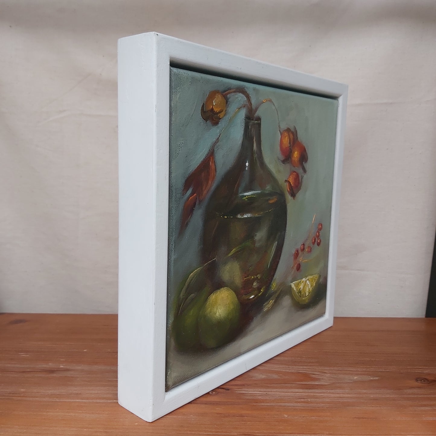 Pretty Original Still Life Painting Signed SBR