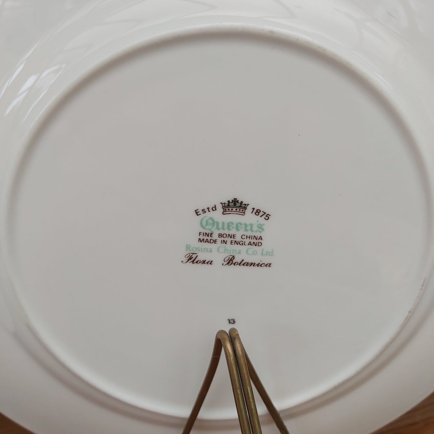 Pair of Queens Flora Botanica Lunch Plates