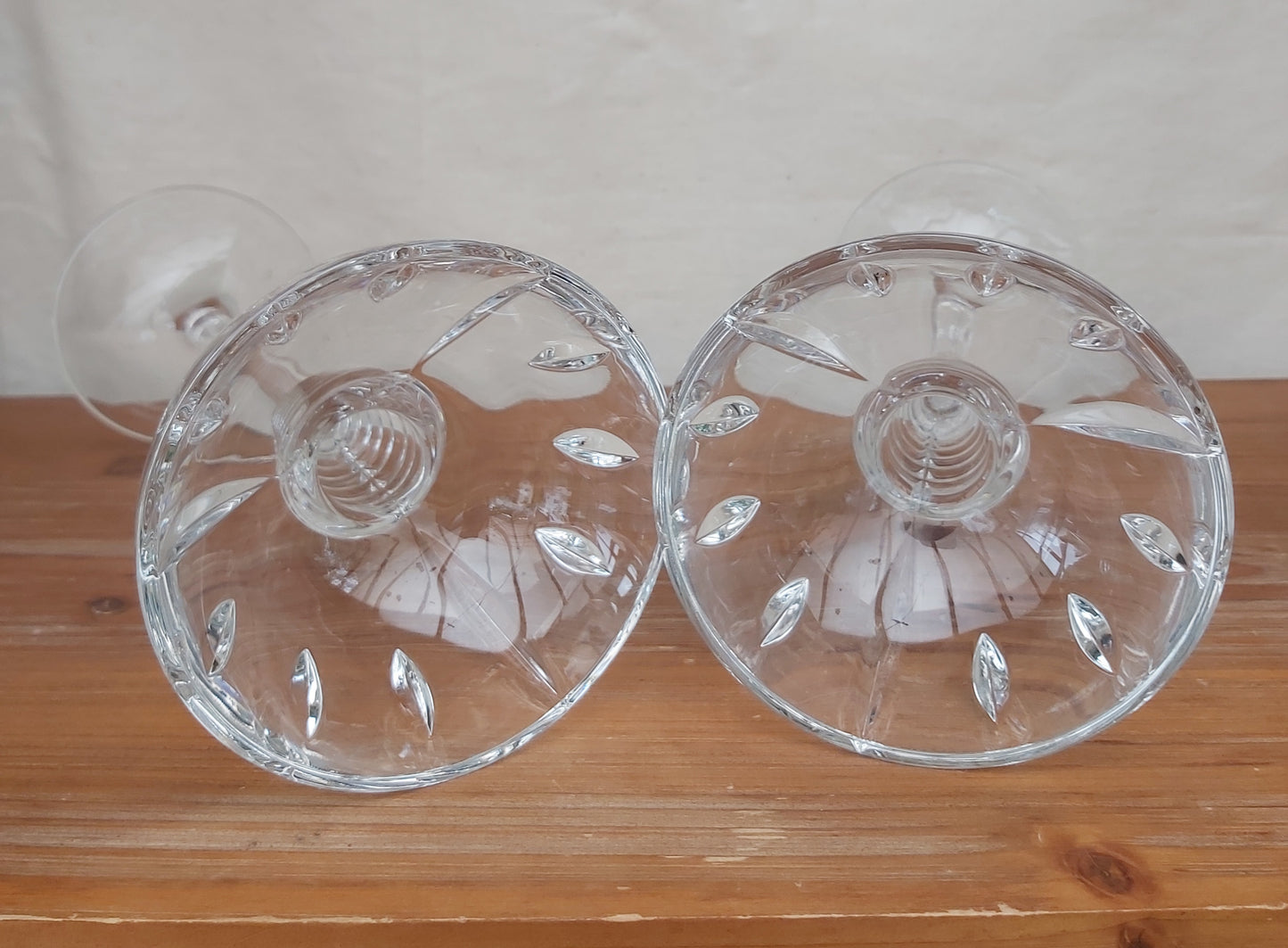 Pair of Marquis by Waterford Crystal Gemini Candle Holders