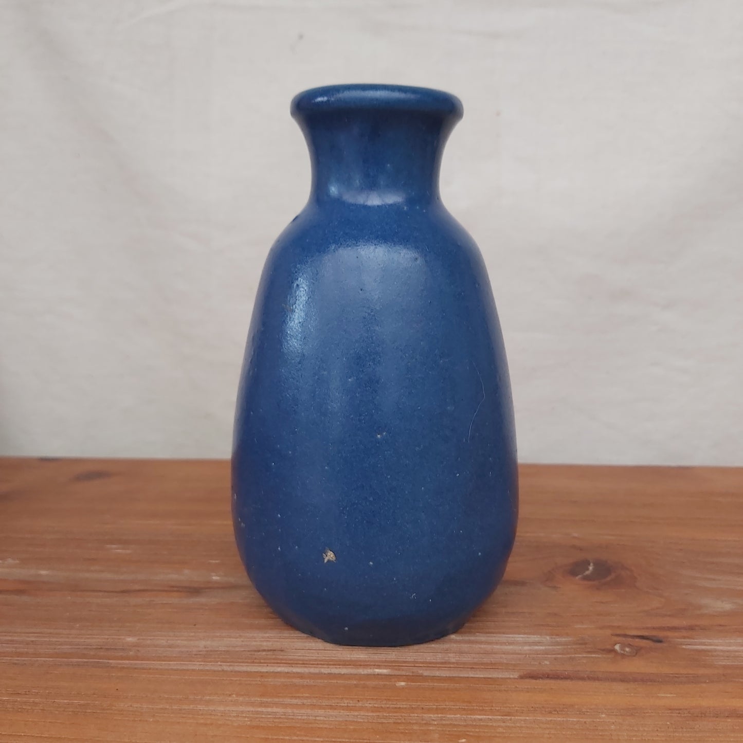 Antique Ronuk Cobalt Blue Bottle Vase