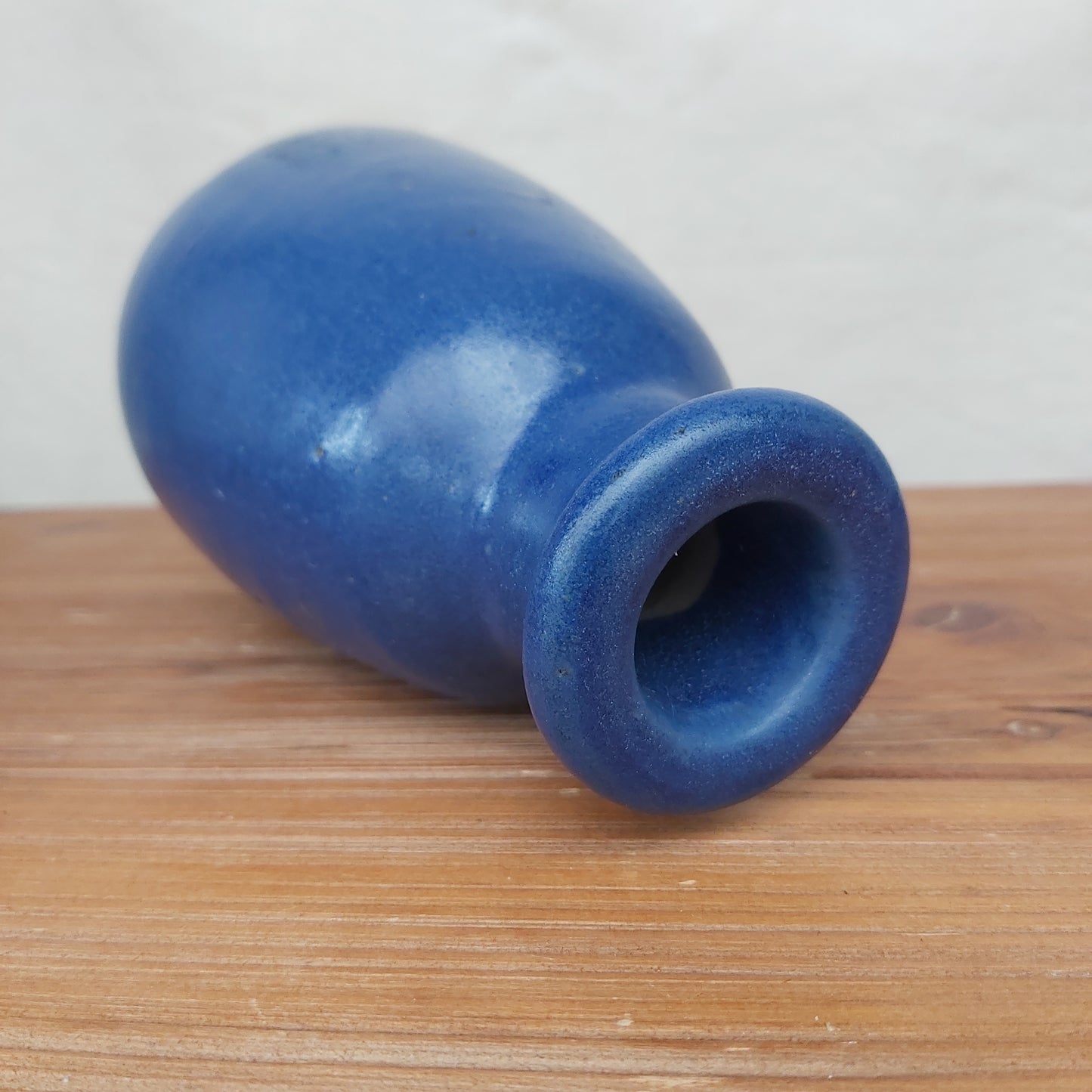 Antique Ronuk Cobalt Blue Bottle Vase