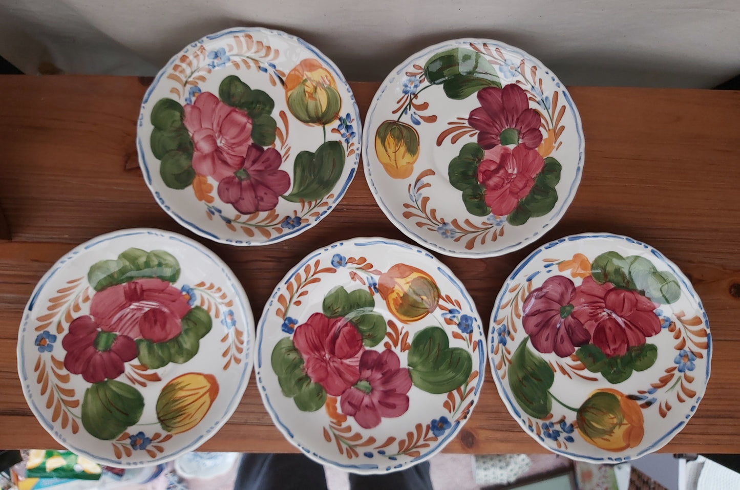 Belle Fiore Saucers Set of 5