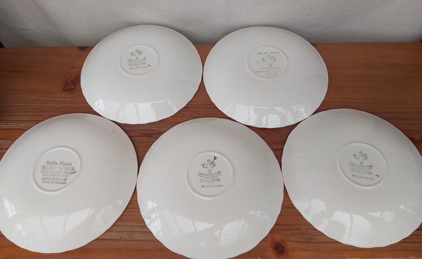 Belle Fiore Saucers Set of 5