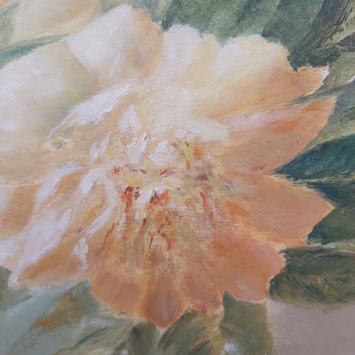 Vintage Yellow Roses Painting by Jean Gow