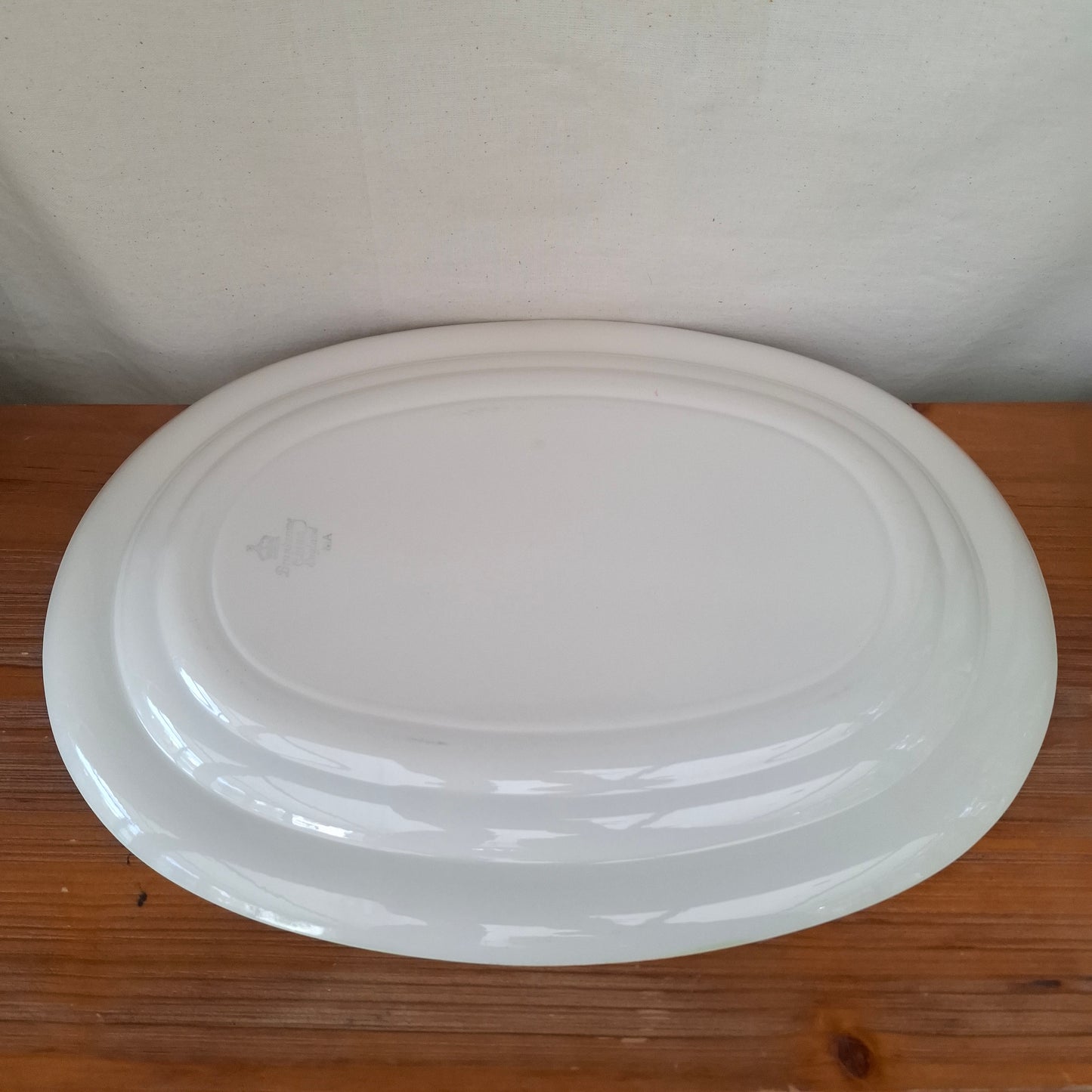 Large Branksome China Twintone Graceline Oval Serving Plate