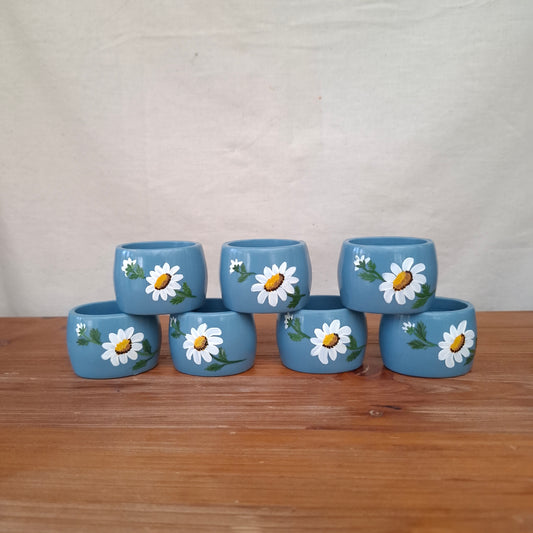 Set of 7 Handpainted Melamine Napkin Holders