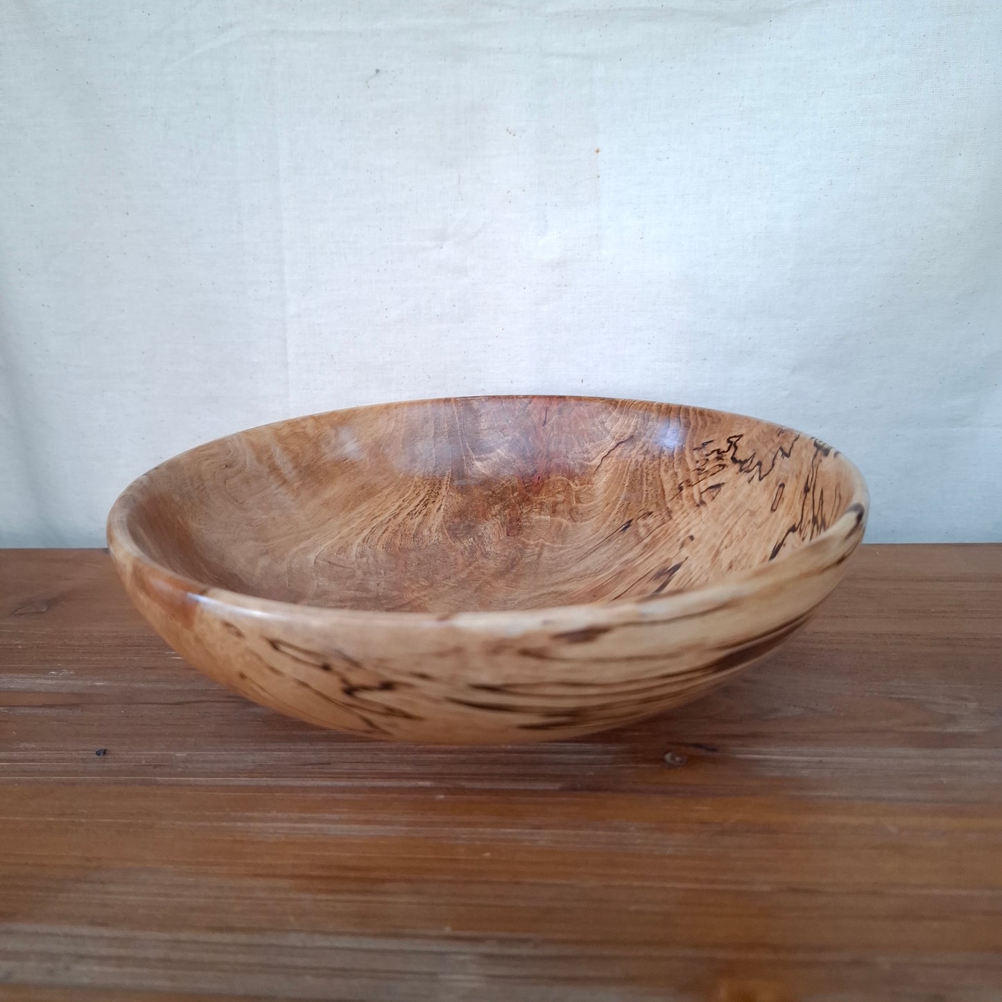 Spalted NZ Mountain Beech Handturned Bowl