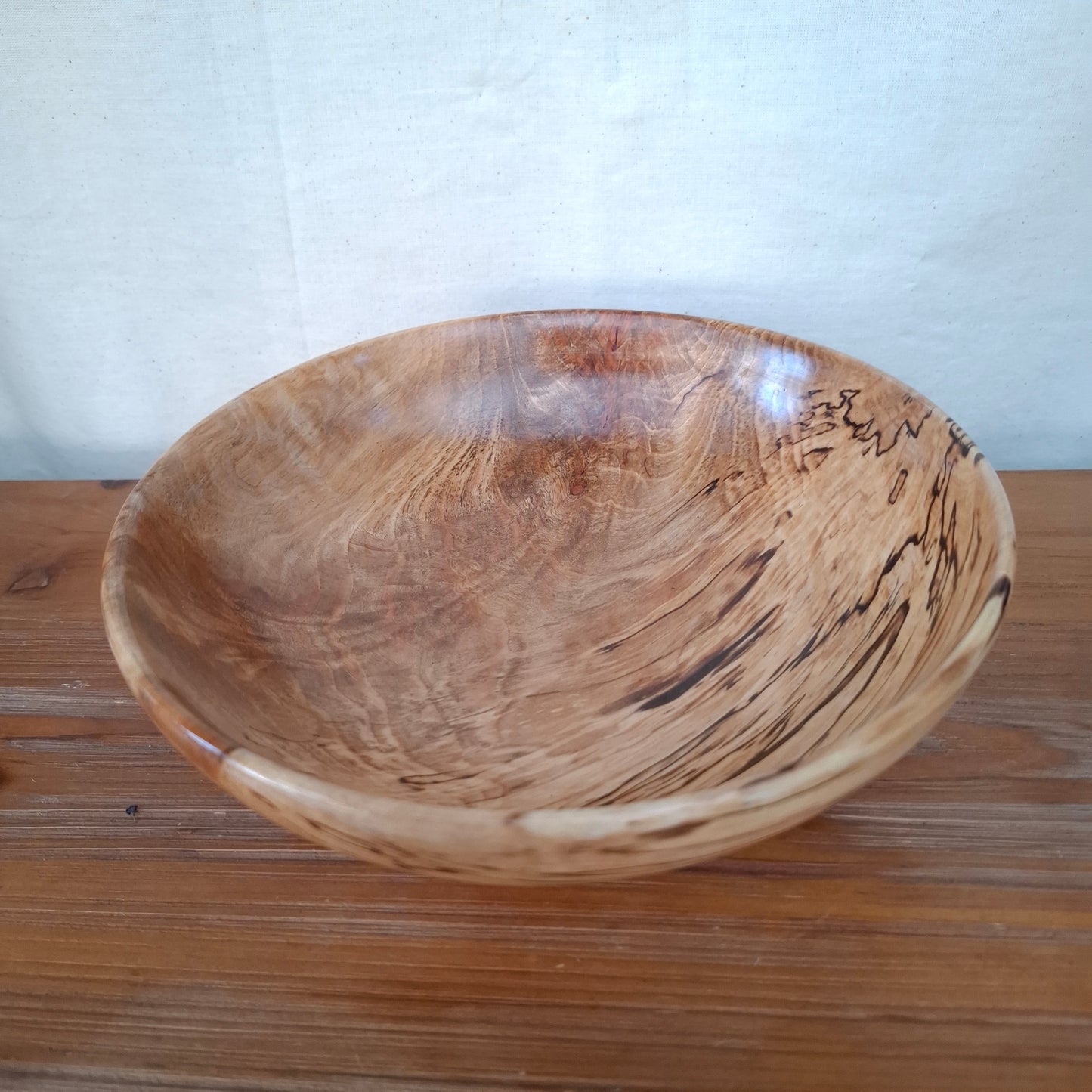 Spalted NZ Mountain Beech Handturned Bowl