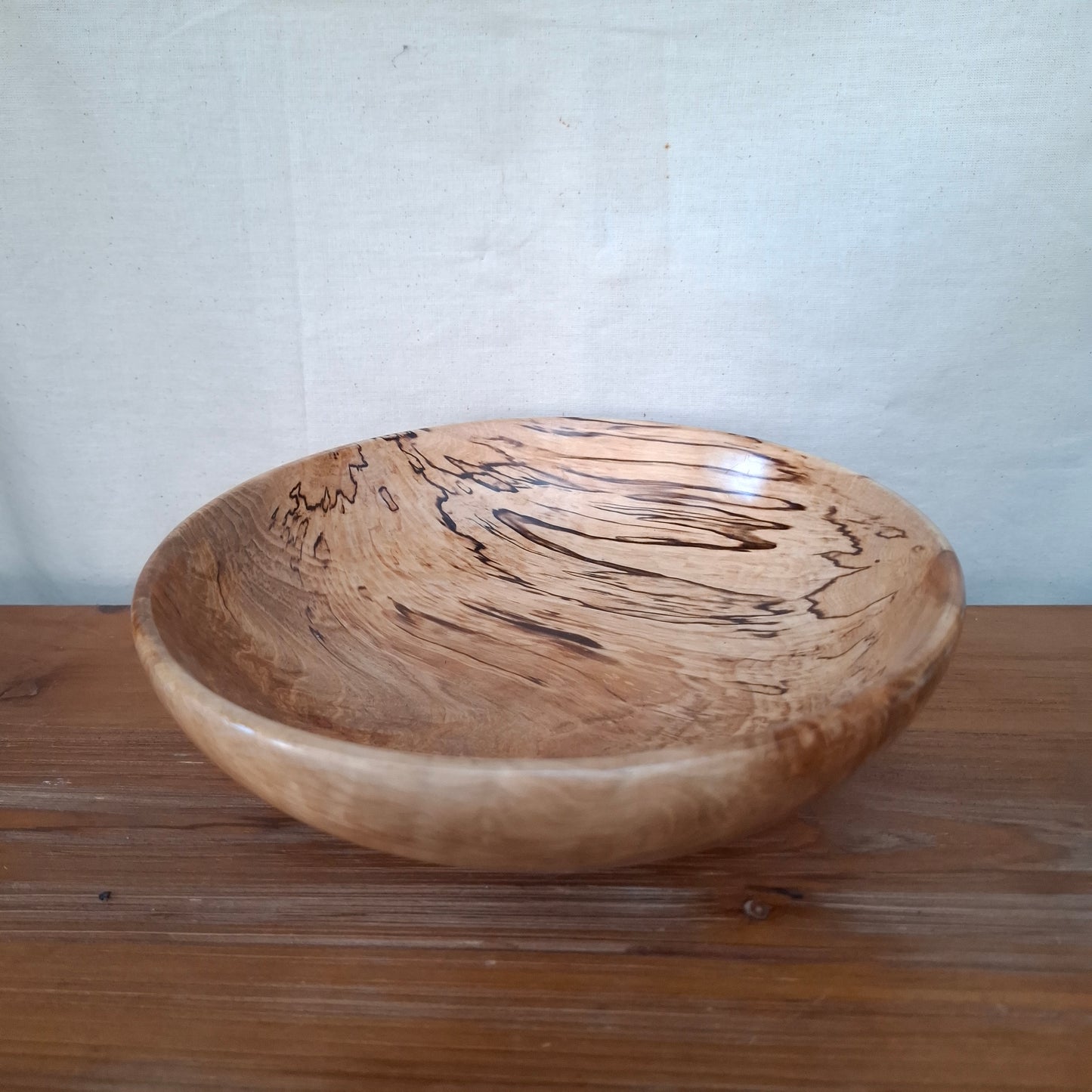 Spalted NZ Mountain Beech Handturned Bowl