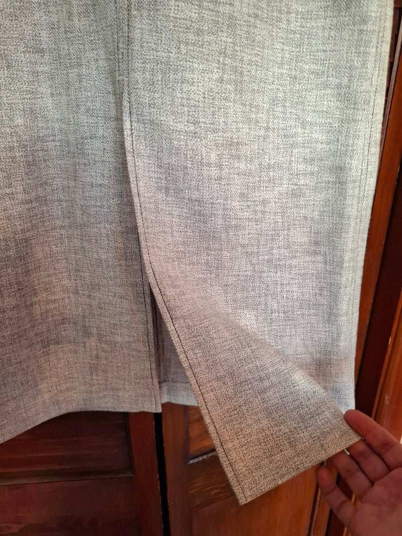 MAX Grey Organic Cotton Midi Skirt