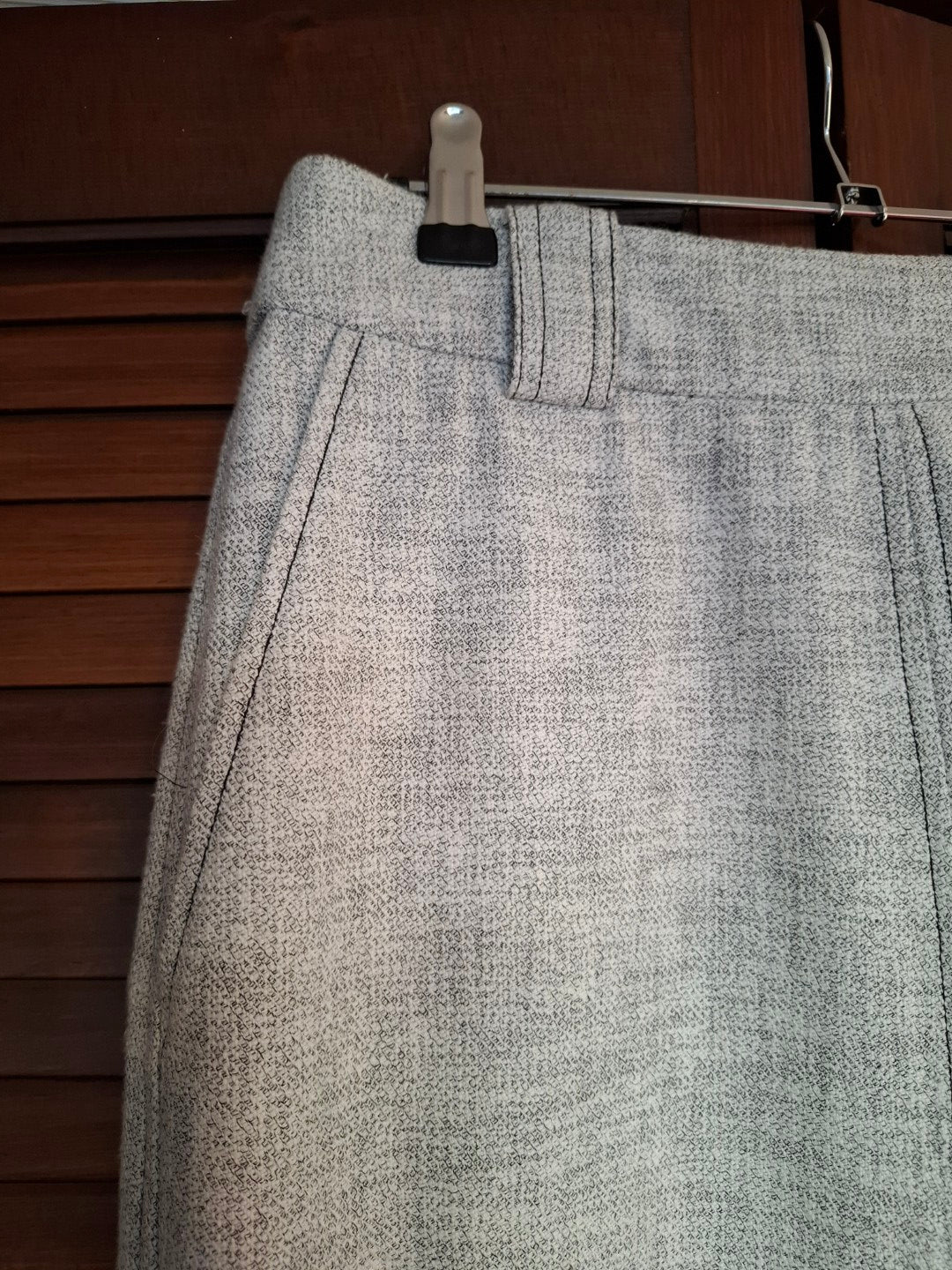 MAX Grey Organic Cotton Midi Skirt