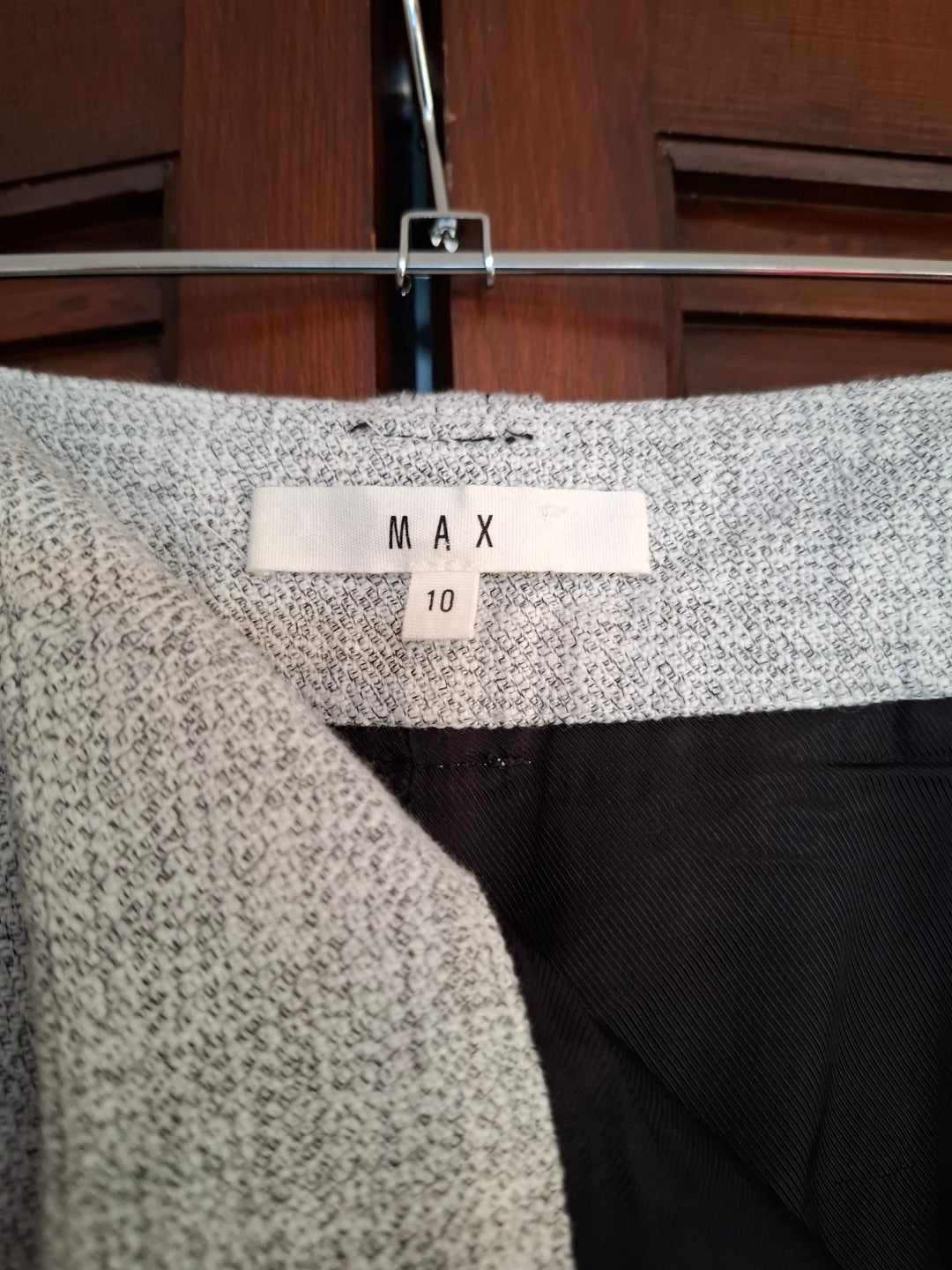 MAX Grey Organic Cotton Midi Skirt