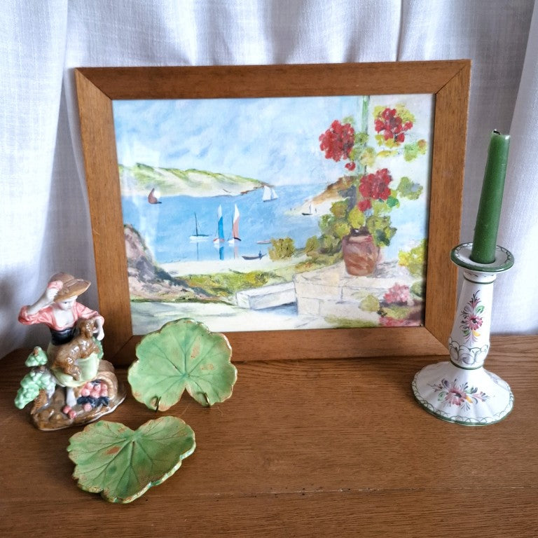 Reproduction Painting of The Geranium by Raymond Wintz Signed by Artist