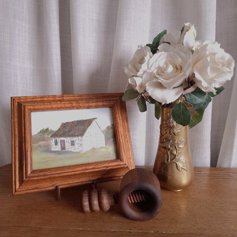 "Old Limestone Cottage" Original Oil Painting by D. Jekyll