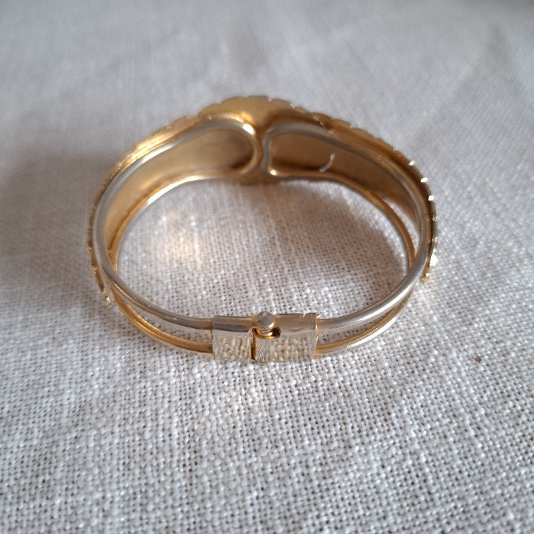 1980's Cloisonne Floral Enamel Bracelet