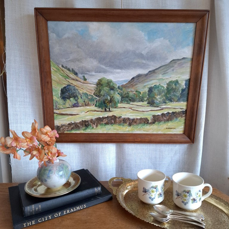 Rural English Landscape Painting Signed M Cooper