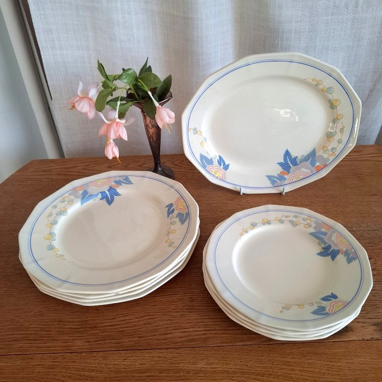 Royal Doulton Art Deco Windsor D5566 Dinner Plate