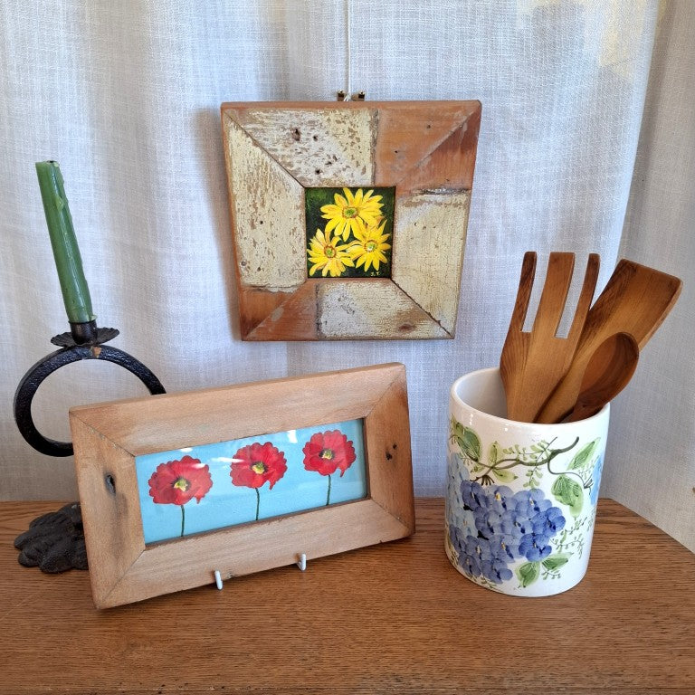 Silvan Framed Painting of Yellow Daisies