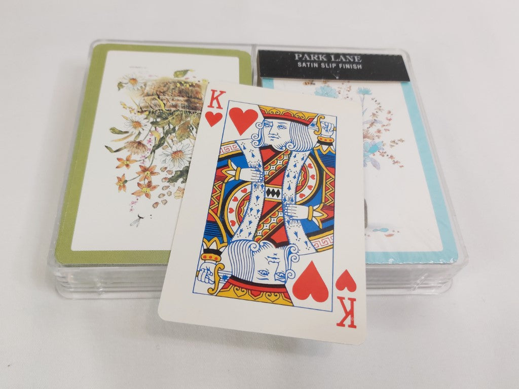 Vintage 70's Park Lane Playing Cards 2 Deck Set