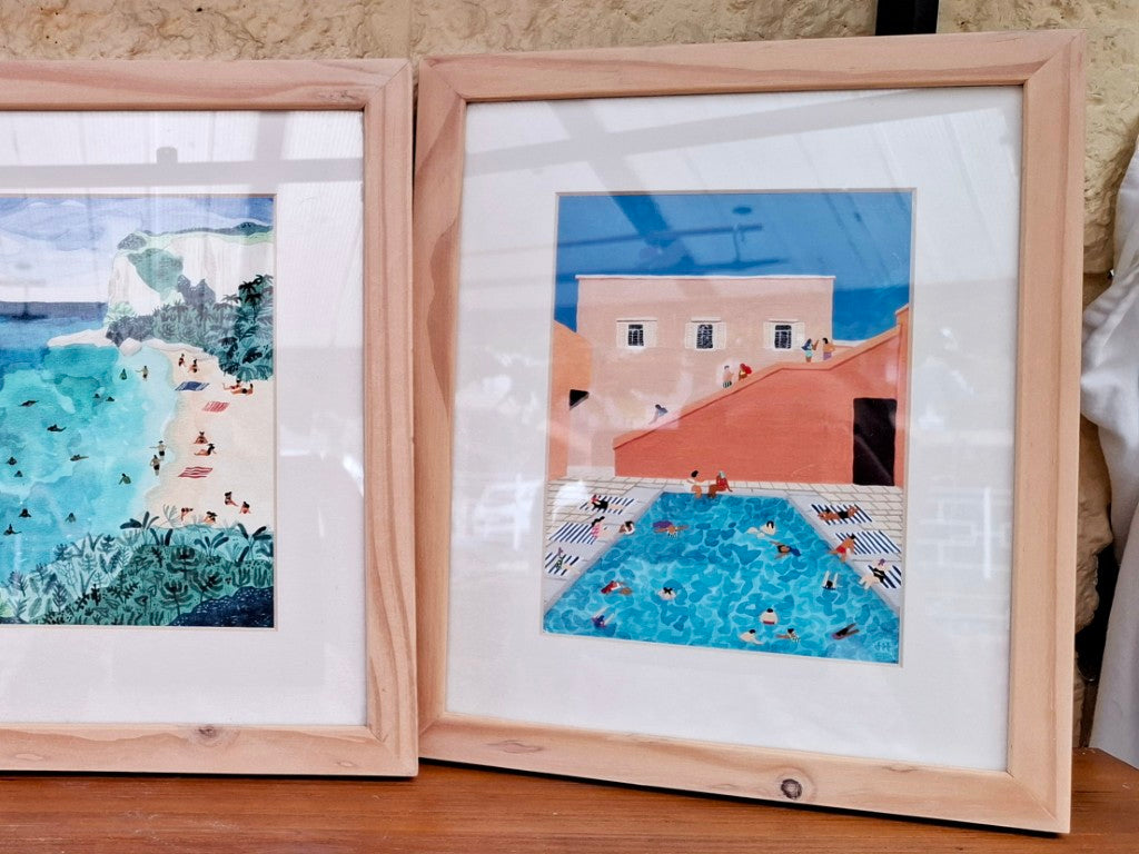 Set of 3 Framed Helo Birdie Watercolour Prints