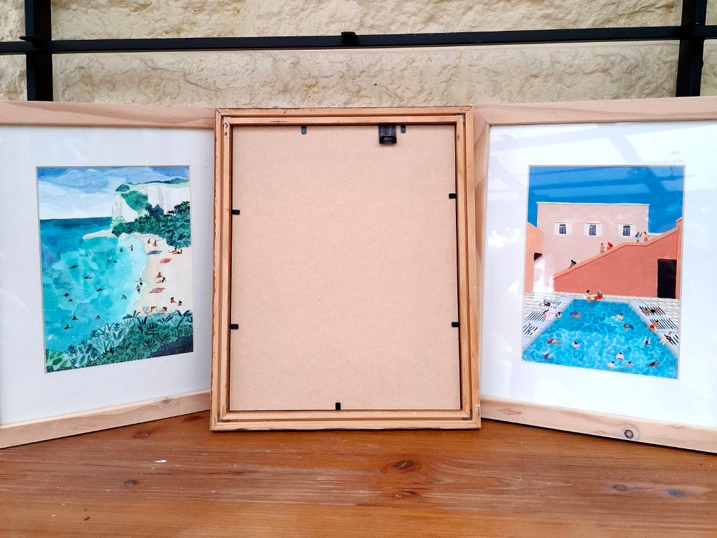 Set of 3 Framed Helo Birdie Watercolour Prints