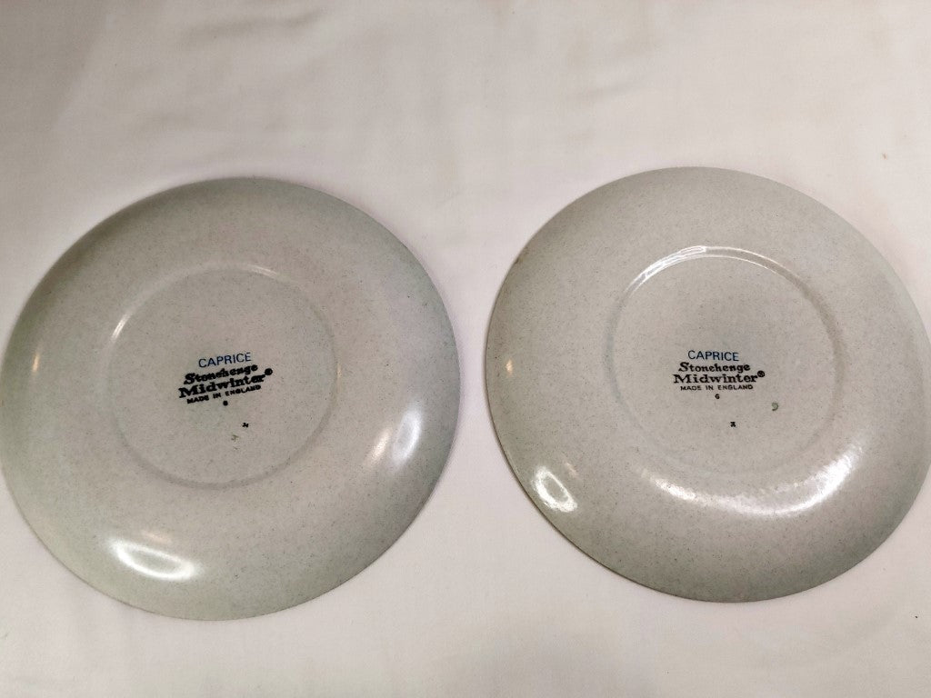 Set of 4 Vintage Midwinter Caprice Saucers
