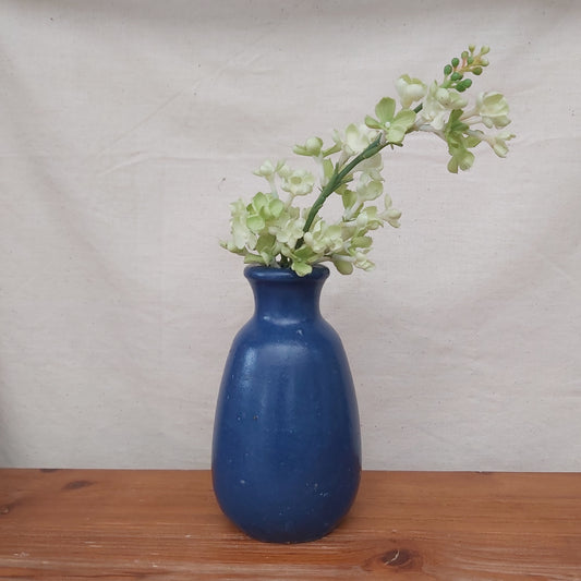 Antique Ronuk Cobalt Blue Bottle Vase